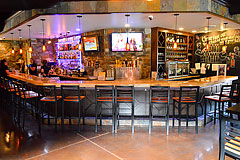 Custom commerical bar interior by Paramount Construction and Contracting