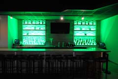 Banquet hall entertainment center with full bar by Paramount Construction and Contracting