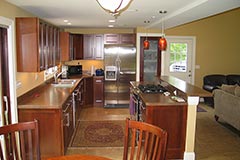 Easy access kitchen design and construction
