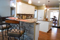 Open kitchen design and construction