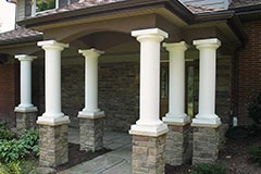 Beautiful custom stone columns